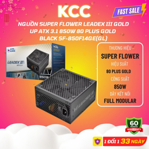 Nguồn - Power Supply SuperFlower Leadex III Gold 850W