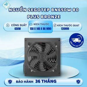 Nguồn Segotep BN650W 650W 80 Plus Bronze PCIE 5.0/ATX3.0