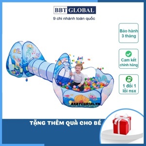 Nhà bóng chui ống 3 khoang đại dương xanh BBT Global 1384