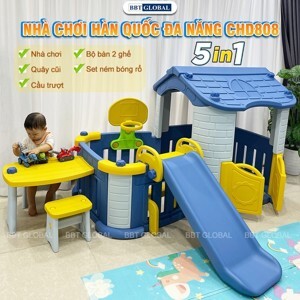 Nhà bóng và cầu trượt CHD808 3 trong 1