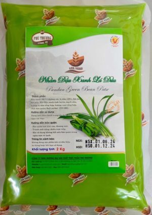 Nhân bánh trung thu đậu xanh lá dứa Phú Thương 2Kg