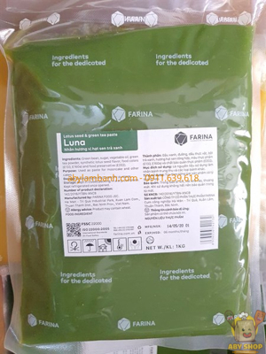 Nhân hạt sen trà xanh Farina Luna - 1kg
