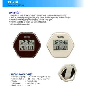 Nhiệt ẩm kế điện tử Tanita TT-573