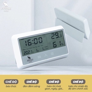 Nhiệt kế đo độ ẩm và nhiệt độ Moaz Bebe MB-027