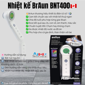 Nhiệt kế đo trán Braun BNT400