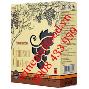 Nho khô nguyên cành Sunraysia Crimson hộp 450g