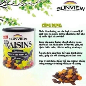 Nho Khô Raisins Sunview Mỹ