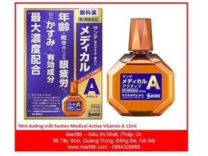 Nhỏ mắt Vitamin A Santen 12ml