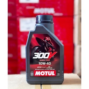 Nhớt cho xe mô tô phân khối lớn Motul 300V Factory Line 10W40 1 lít