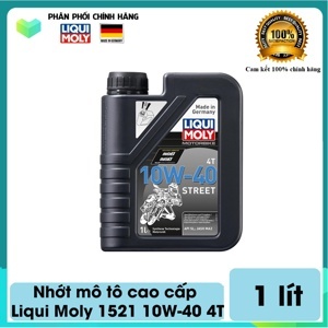 Nhớt mô tô cao cấp Liqui Moly 10W-40 4T Street 1521 1 lít