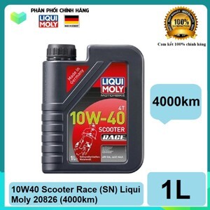 Nhớt Xe Tay Ga Motorbike 4T 10W40 Scooter Race Liqui Moly 20826 (1 Lít)