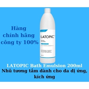 Nhũ tương tắm Latopic Bath Emulsion 200ml