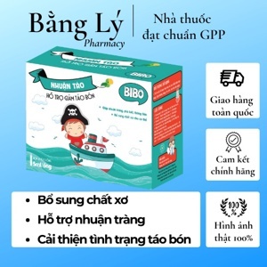 Nhuận táo Bibo hỗ trợ giảm táo bón hộp 4 vỉ x 5 ống