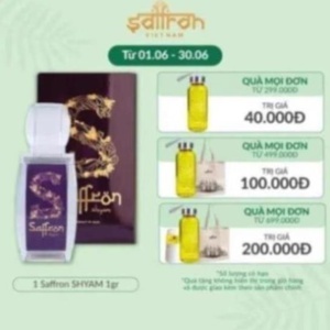 Nhụy hoa nghệ tây Saffron Shyam 1gr chính hãng Iran