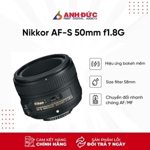 Ống kính Nikon AF-S 50mm f/1.8G (Chính hãng)