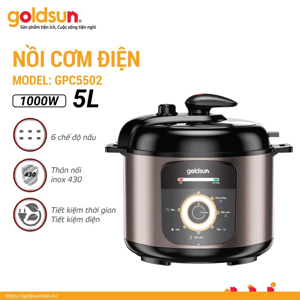 Nồi áp suất điện 5L Goldsun GPC5502