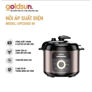 Nồi áp suất điện 5L Goldsun GPC5502