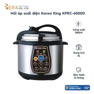 Nồi áp suất Korea King KPRC6000D (KPRC-6000D) - Nồi điện, 6.0 lit, 1000W