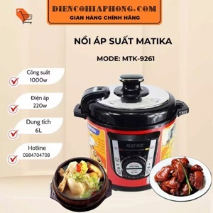 Nồi áp suất điện Matika MTK-9261