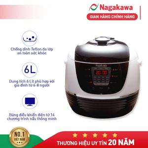 Nồi áp suất điện tử Nagakawa NAG0206 - 6L