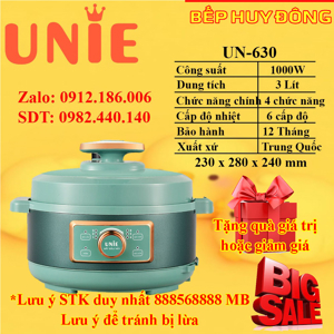 Nồi áp suất điện UNIE UN-630