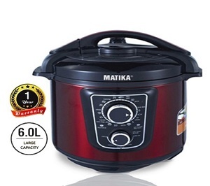 Nồi áp suất Matika MTK-9262 - 6L, 1000W