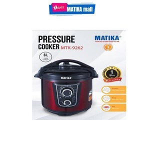 Nồi áp suất Matika MTK-9262 - 6L, 1000W