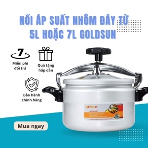 Nồi áp suất nhôm đáy từ 5L Goldsun GPC1930-05IH