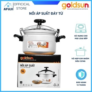 Nồi áp suất nhôm đáy từ 5L Goldsun GPC1930-05IH