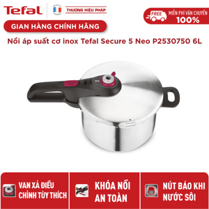 Nồi áp suất Tefal P2530750 6 lít