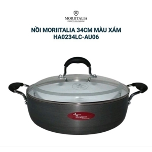 Nồi Berghome HA0234LCAU06 (HA0234LC-AU06) 34cm - nồi nhôm nắp kính