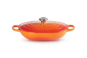 Nồi chảo gang Le Creuset Brater Oblong 31cm