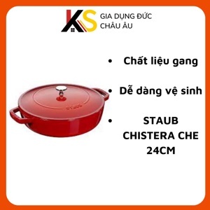 Nồi chảo gang Staub Chistera Che 24cm