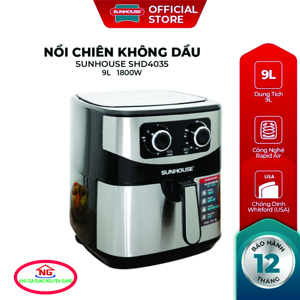 Nồi chiên không dầu Sunhouse SHD4035 9 lít