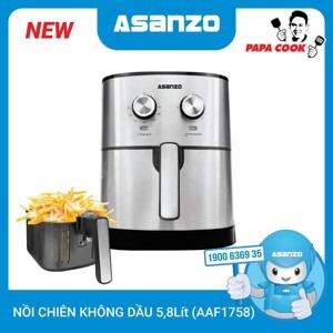 Nồi chiên không dầu Asanzo AAF1758 - 5.8L