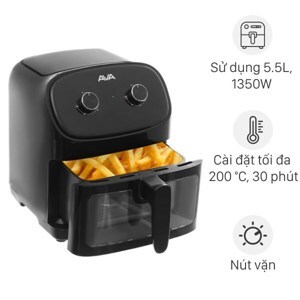 Nồi chiên không dầu Ava 55K07A - 5.5 lít