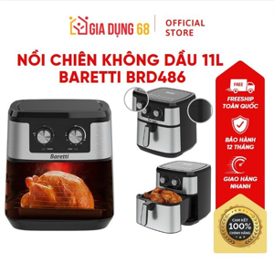 Nồi chiên không dầu Baretti 11L BRD486