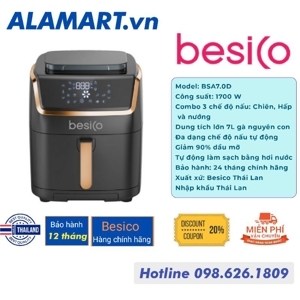 Nồi chiên không dầu Besico 7 lít BSA7.0D