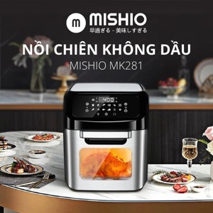 Nồi chiên không dầu điện tử 12.0L Mishio MK281 1800w