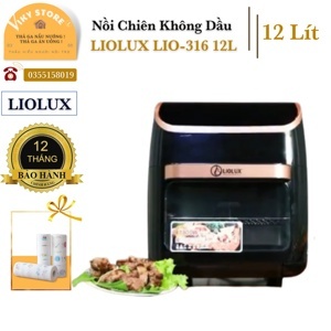 Nồi chiên không dầu điện tử Liolux LIO-316, 12 lít