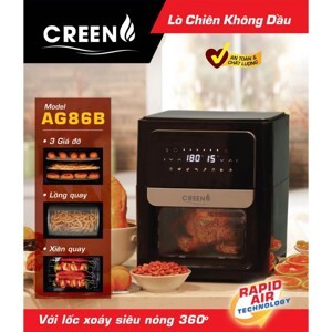 Nồi chiên không dầu đối lưu Greeno AG86B - 12L