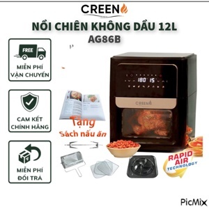 Nồi chiên không dầu đối lưu Greeno AG86B - 12L