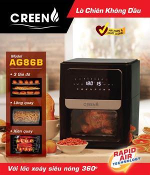 Nồi chiên không dầu đối lưu Greeno AG86B - 12L