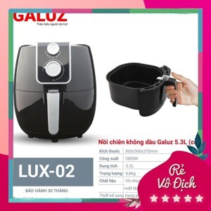 Nồi chiên không dầu Galuz LUX-02 - 5,3 lít