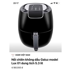 Nồi chiên không dầu Galuz LUX-01