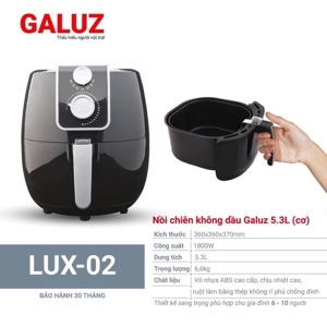 Nồi chiên không dầu Galuz LUX-02 - 5,3 lít