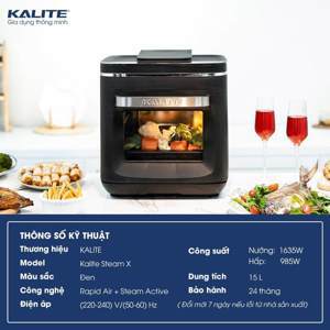 Nồi chiên không dâu hơi nước thông minh Kalite Steam X