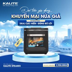 Nồi chiên không dâu hơi nước thông minh Kalite Steam X