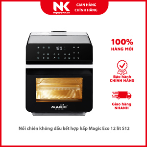 Nồi chiên không dầu kết hợp hấp Magic Eco S12
