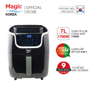 Nồi chiên không dầu kết hợp hấp Magic Korea A-700